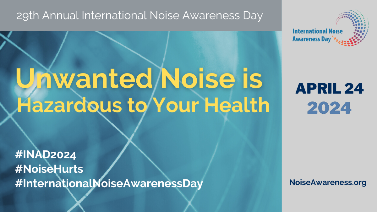 Noise awareness message of Unwanted Noise is Hazardous to Your Health
