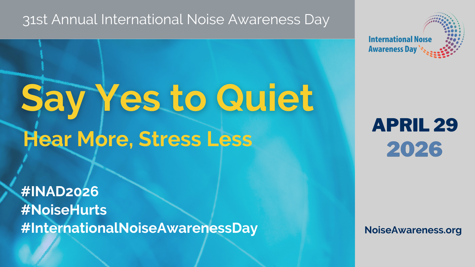 Say Yes to Quiet INAD 2026 FB Graphic